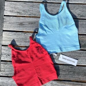 Two Urban Outfitters Cropped Tanks